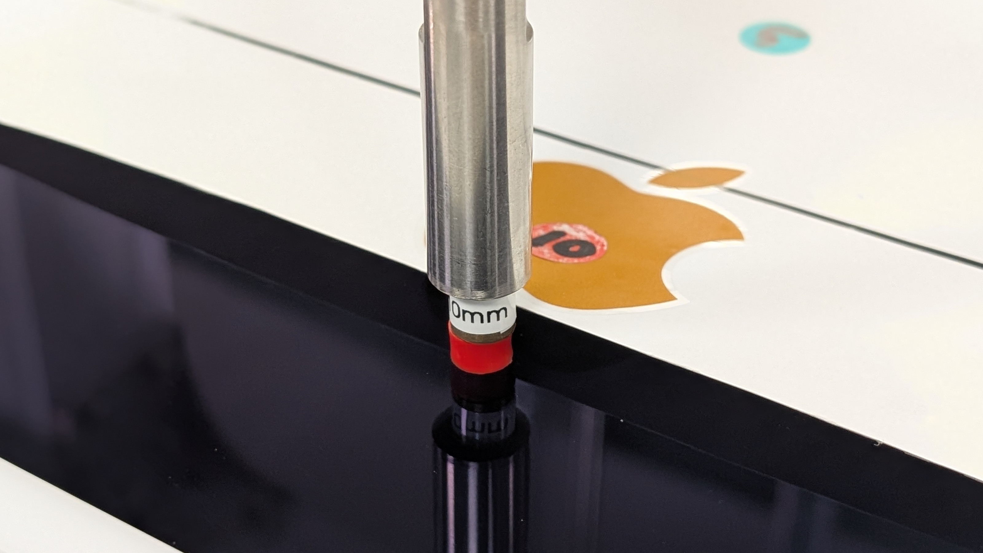 Pressure testing an Apple display