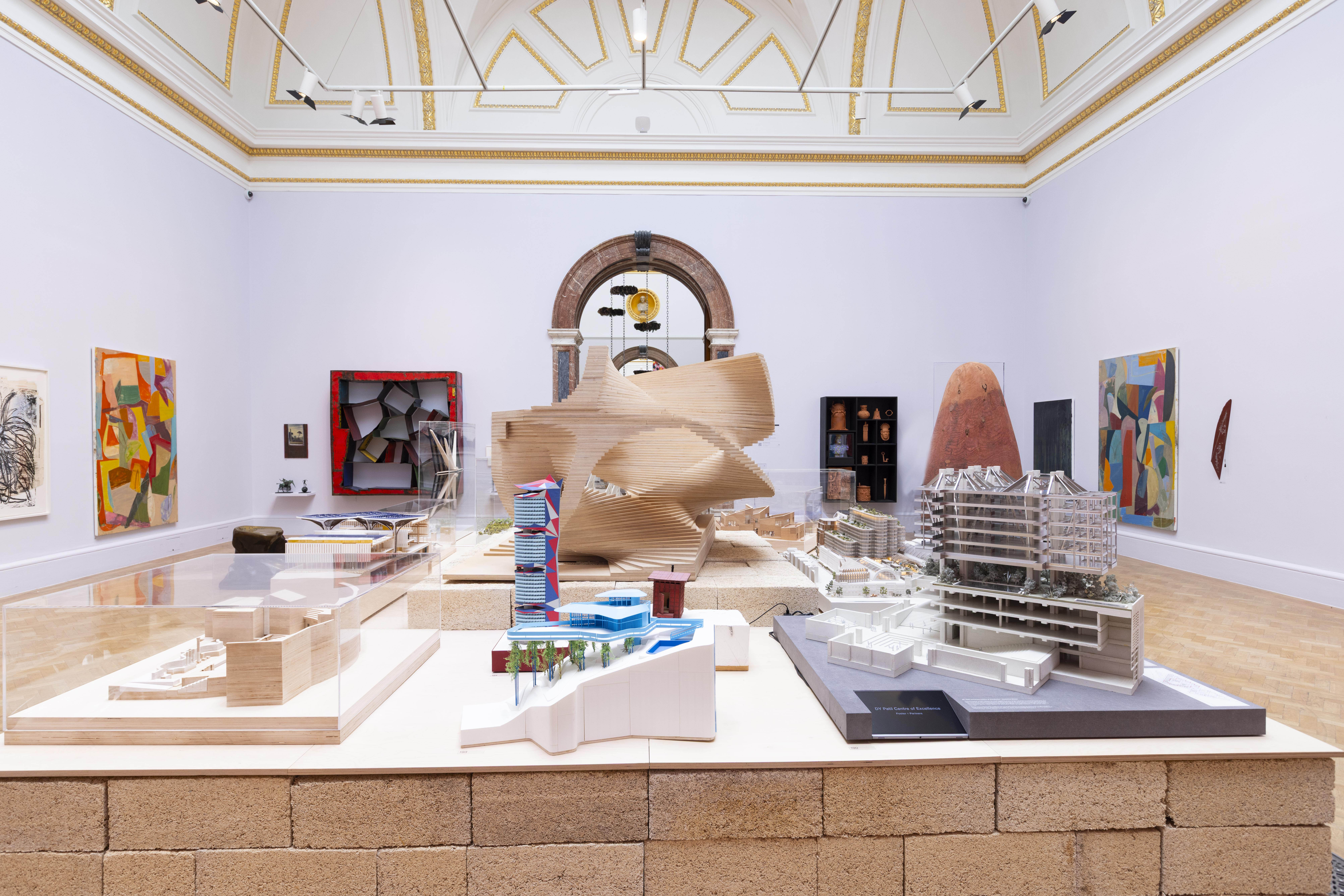 view of the Royal Academy summer show